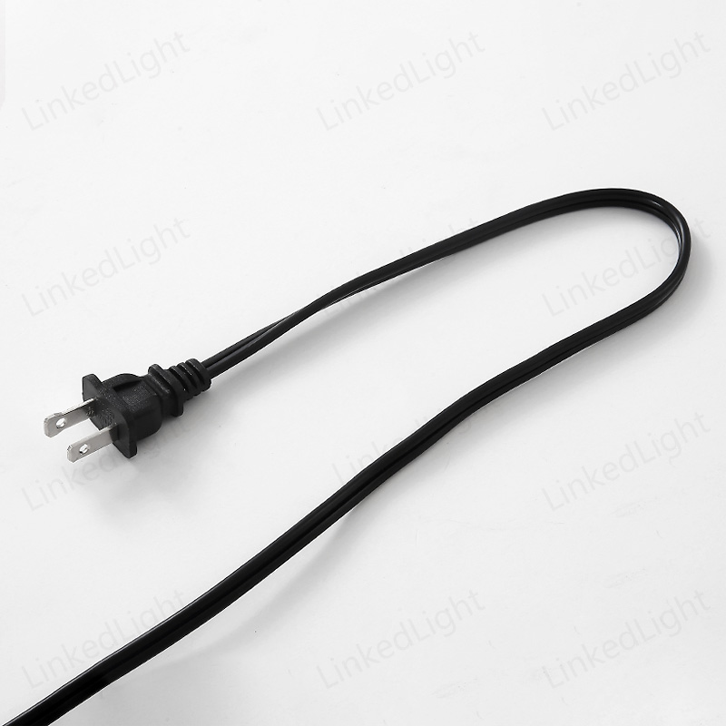 American standard polarity plug connection cable SPT-1 18 # 0.824 square parallel power cord black and white