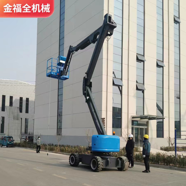 High end self-propelled curved arm elevator, fully automatic curved arm vehicle, hydraulic high-altitude lifting platform, climbing vehicle