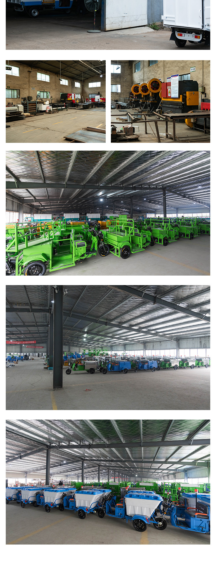 Stainless steel electric sanitation vehicle cleaning tricycle garbage removal vehicle property road workers cleaning and transportation 500L