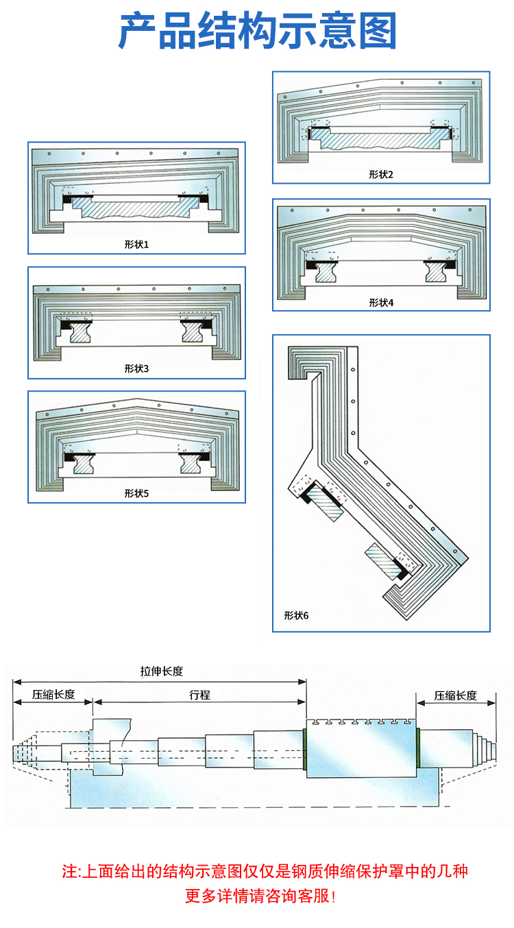 Armored protective cover for machine tool guide rail High temperature resistant flame retardant telescopic steel plate protection