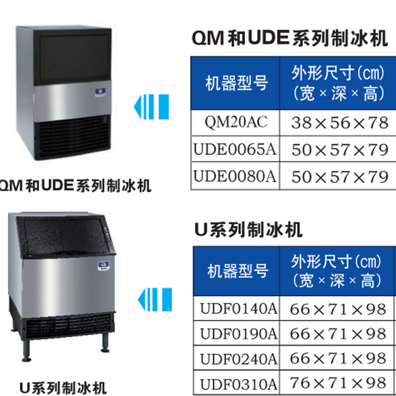 Wanlido ice maker full series of ice cubes, snow flakes, ice blocks, octagonal ice, round ice, Haobo Cash on delivery