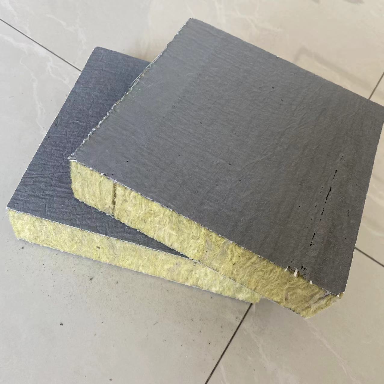 Rock wool composite board, exterior wall, rock wool board, roof sandwich partition board, sound insulation board, fire insulation board, thermal insulation board