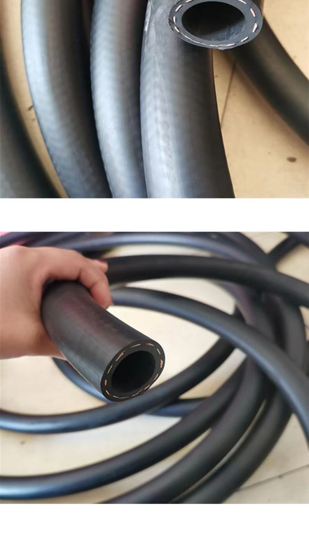 Hongchuang steam hose clamp cloth high-temperature resistant rubber hose air compressor smooth surface pipeline woven cord pipe