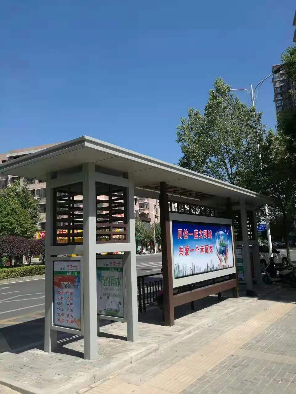 Intelligent shelter manufacturer, professional bus stop production factory, source manufacturer, delivery guarantee