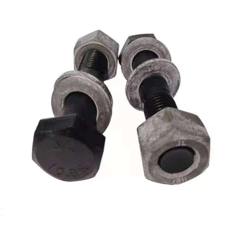 Supply of high-strength blackened 10.9S connecting pair torsional shear type screws for steel structure large hexagonal bolts