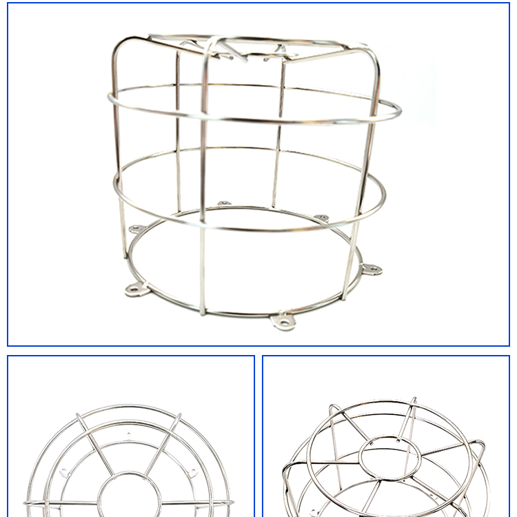 Customized iron frame, explosion-proof cover, iron wire frame, iron art, welding, hanging lamp, protective lampshade bracket, hardware wholesale