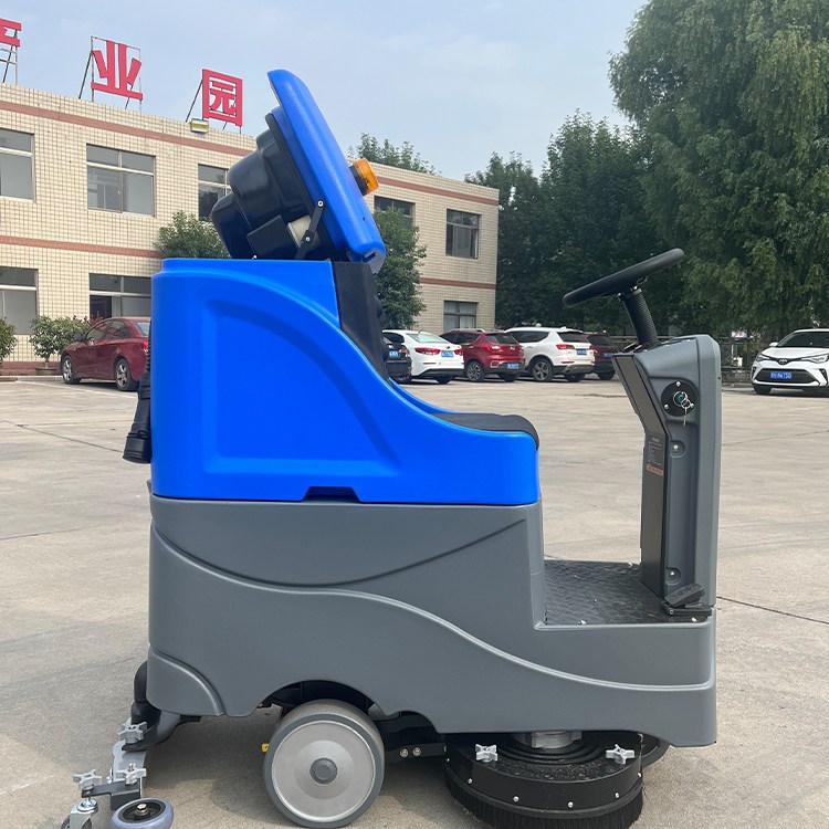 小型工业商用清洁机自动洗扫吸一体洗地机小区车库擦地机