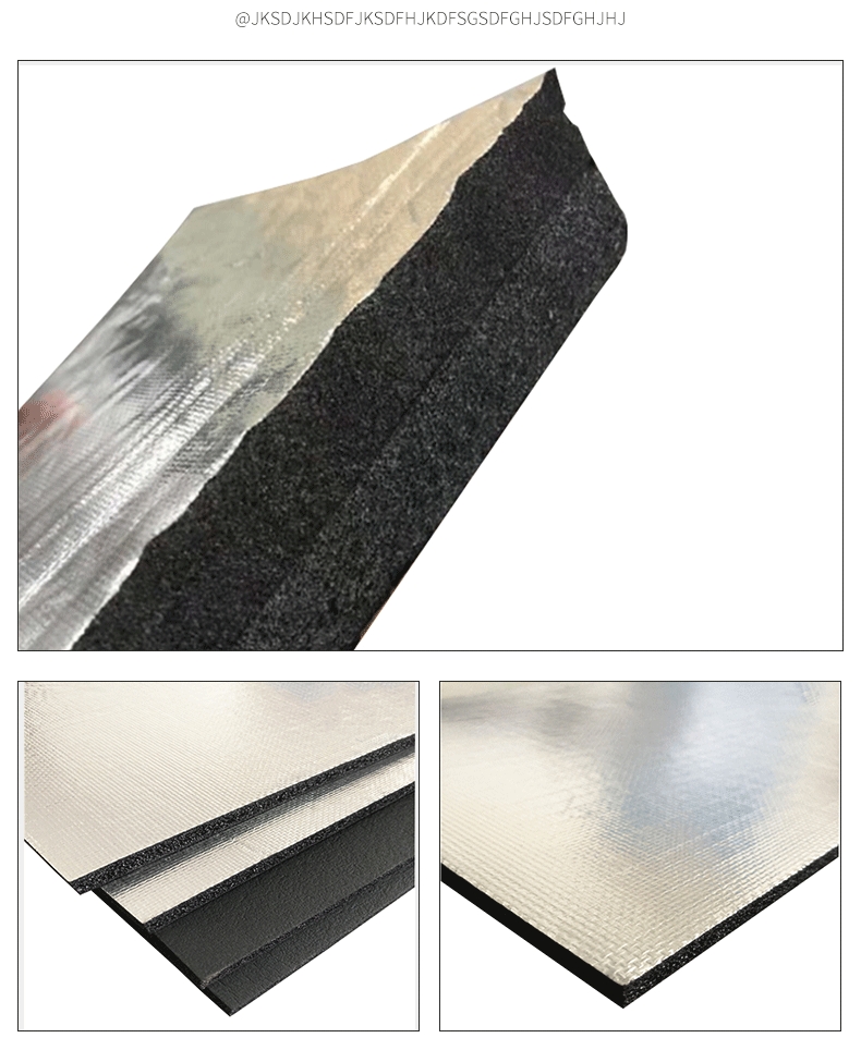 Huihong New Material Black xpe Foam Roof Insulation and Insulation Composite Aluminum Foil Back Adhesive IXPE Polyethylene Chemical Crosslinking