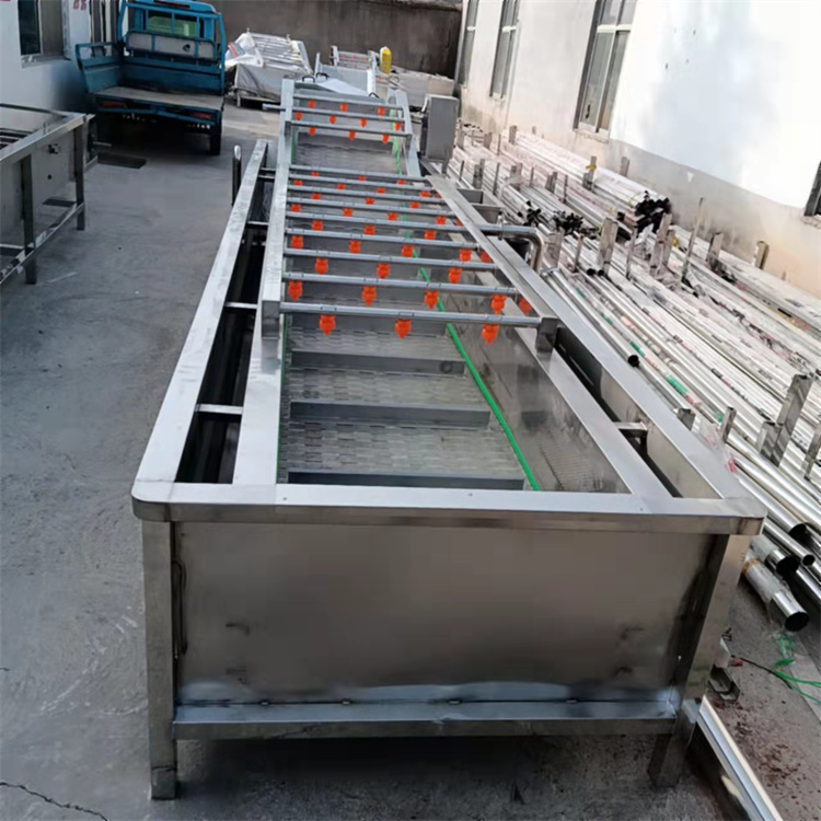 Fully automatic corn cleaning machine, Chengdexin vegetable cleaning processing equipment, customized fruit and vegetable cleaning equipment