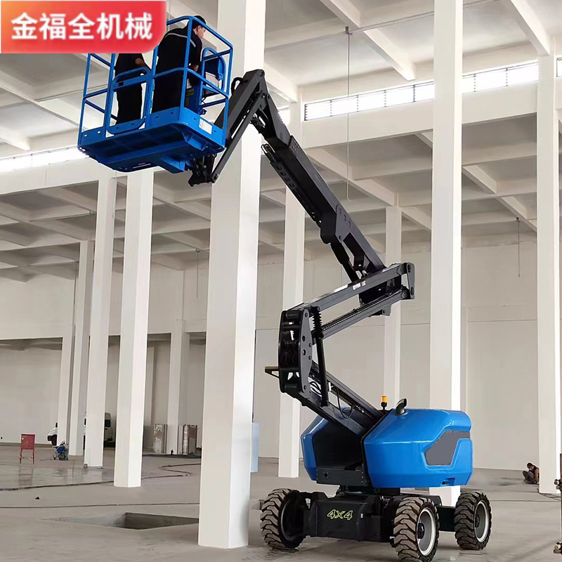 High end self-propelled curved arm elevator, fully automatic curved arm vehicle, hydraulic high-altitude lifting platform, climbing vehicle