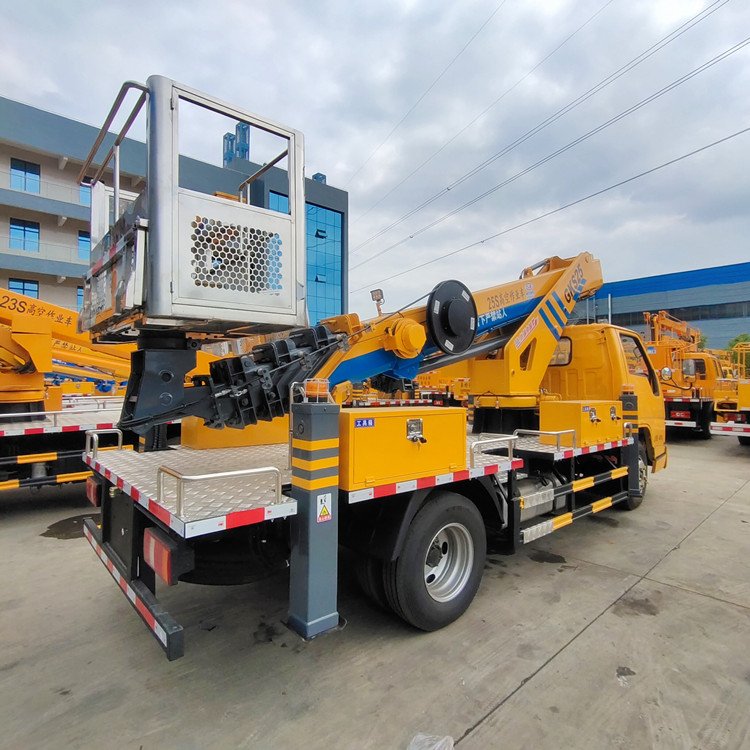 23m Jiangling Shunda Aerial work platform Blue License C Safe and Fast Driving Exempt from Purchase Tax