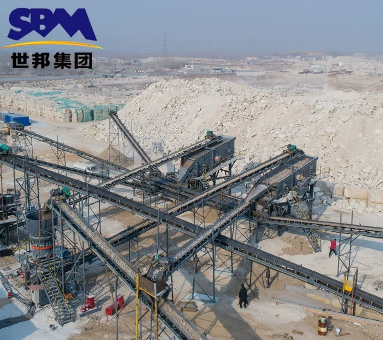 A set of large-scale crushed stone machinery and equipment, a complete set of sand and gravel production line and stone production equipment