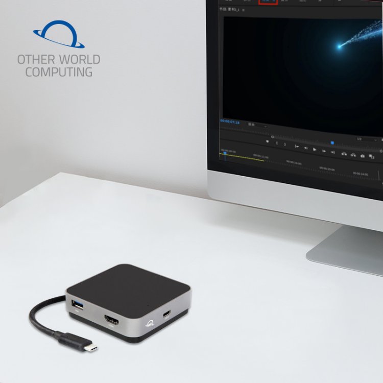 OWC Travel Dock 五口扩展坞 支持连接ipad SD卡读卡器