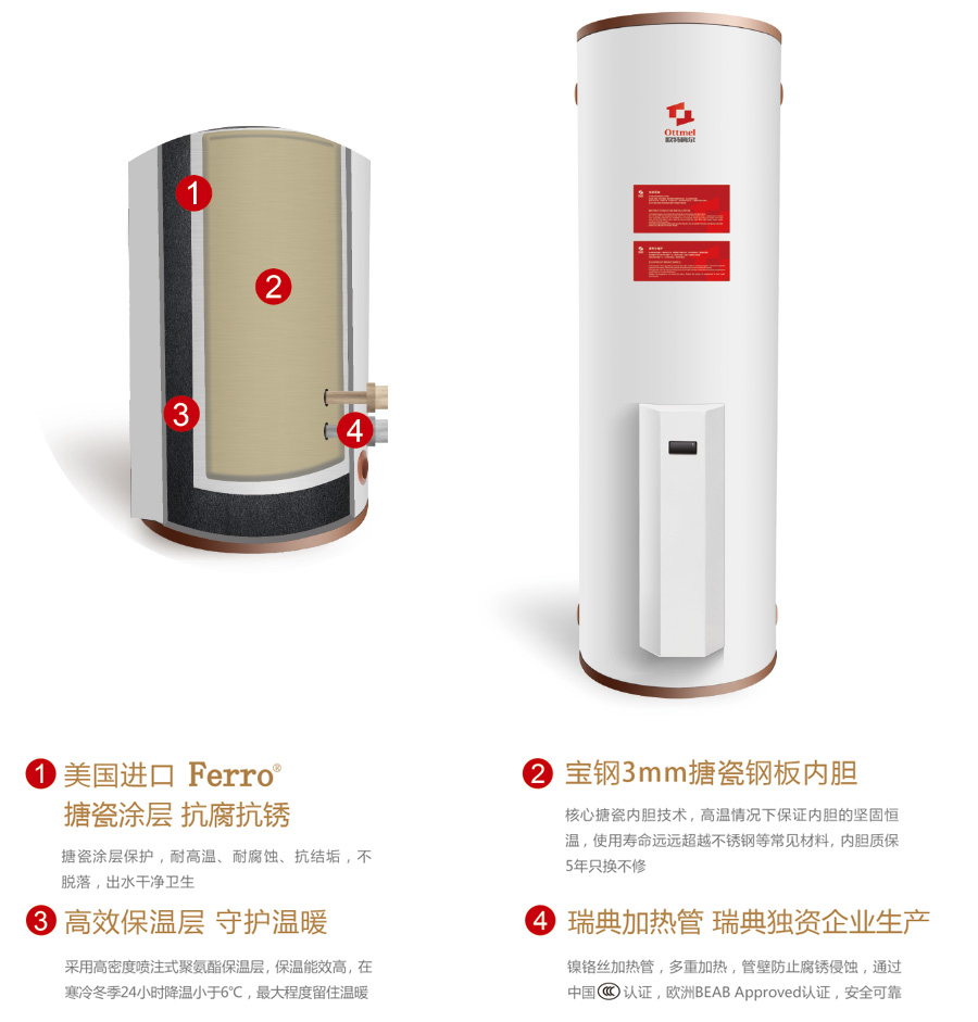 Commercial electric pot, volumetric water storage electric water heater, electric water heater, floor mounted electric heating furnace