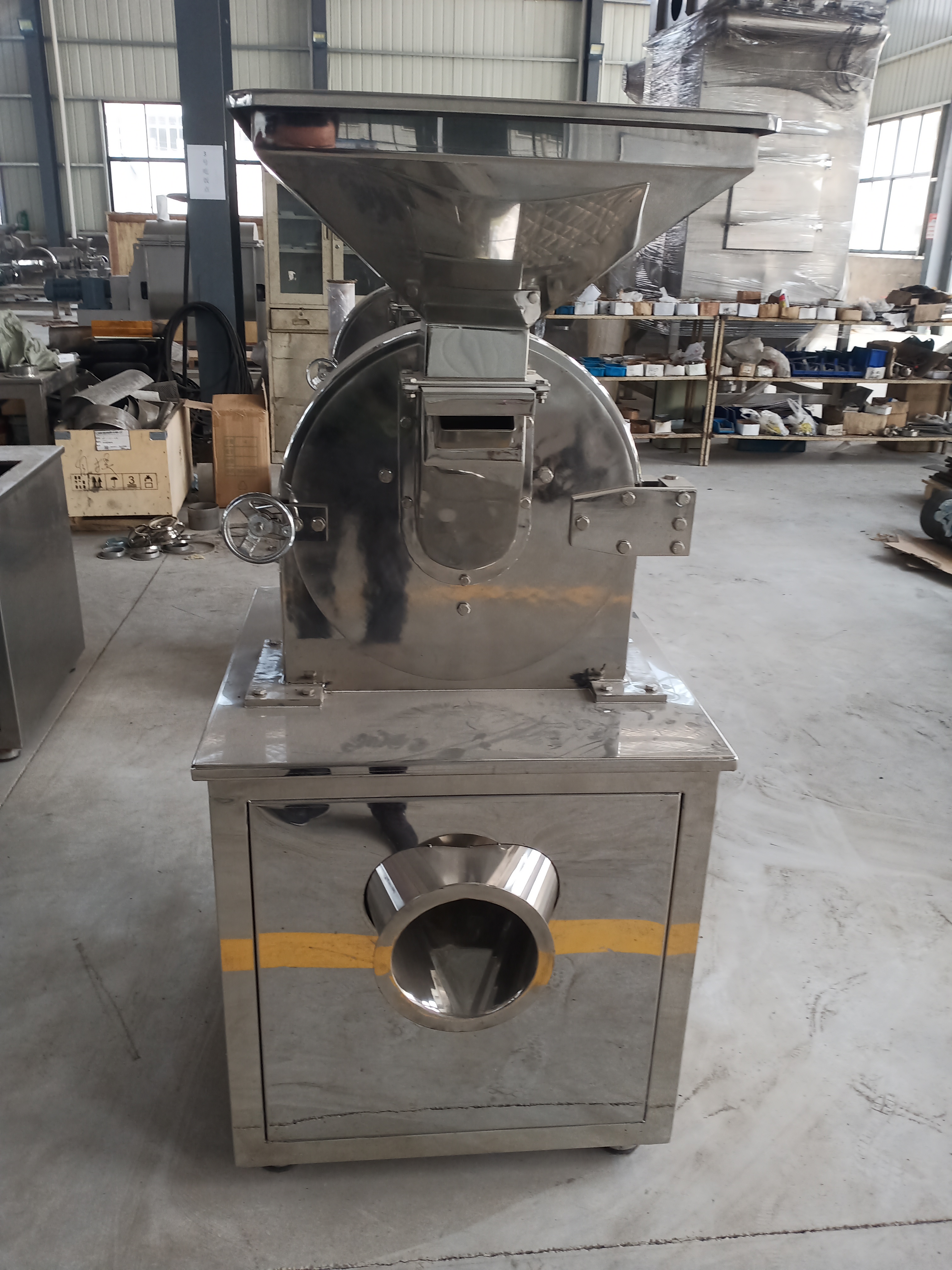 Dry rice grinder Soaked rice flour mill Toothed disc stainless steel mill Huiheng supply
