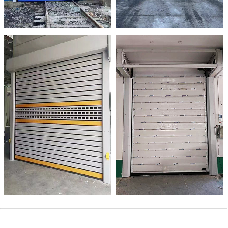 Stainless steel fast Roller shutter pvc automatic induction lifting door workshop car washing room underground garage Automatic door