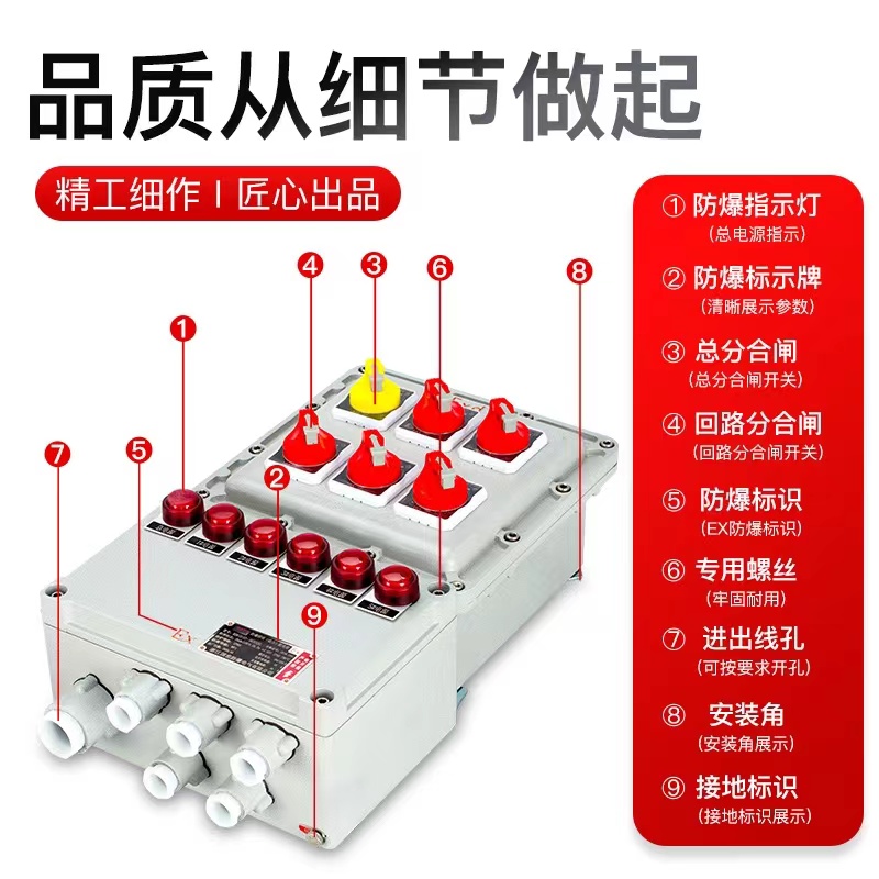 Orek BXM (D) series explosion-proof lighting (power) distribution box (IIB IIC Ex tD)