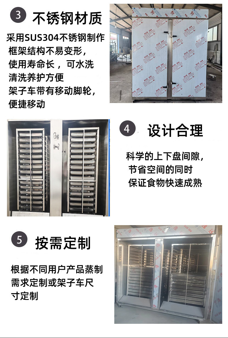 Commercial large-scale medicine steaming equipment Stainless steel automatic temperature control Intelligent food Mantou steaming room Chenglin