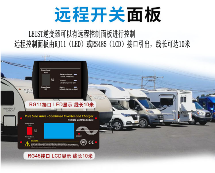 Pure sine wave off grid power supply inverter controller integrated with outdoor backup power supply for on-board locomotives