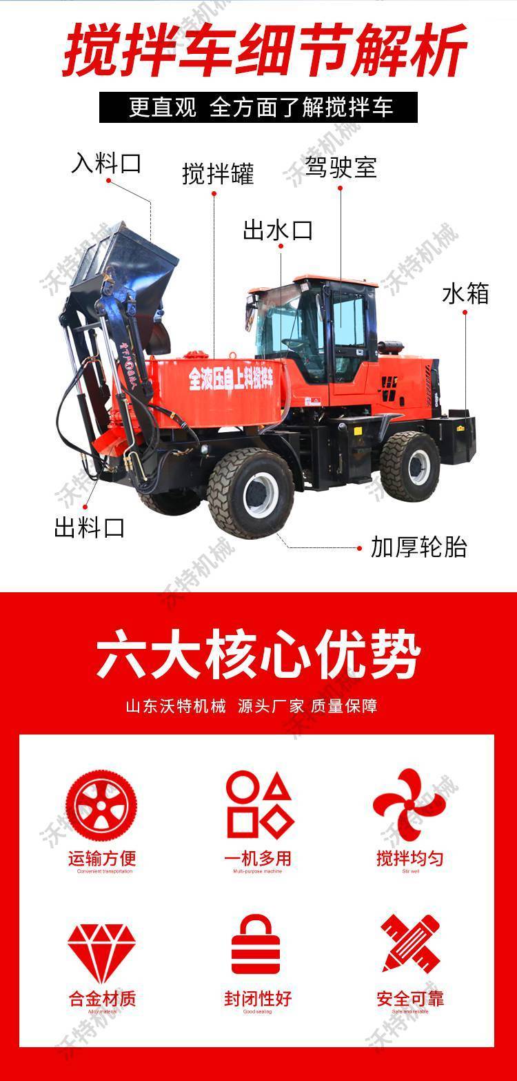 Vertical flat mixer mobile disc pan mixer automatic feeding Concrete mixer VOTE