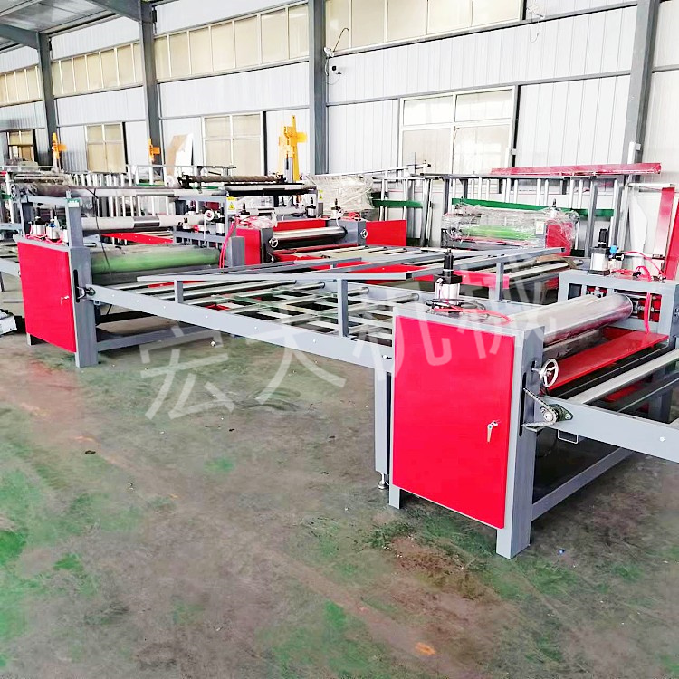 Particle board European pine board veneer machine Large board gypsum board sticker machine Automatic up and down board saving labor and cost saving