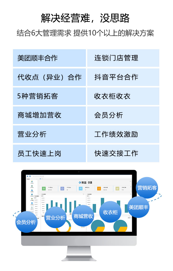 Aolan Xiqing Laundry Software Cashier, Clothing, Appointment Member Marketing, Expansion of Customers, Sales, and Inventory Store Management System