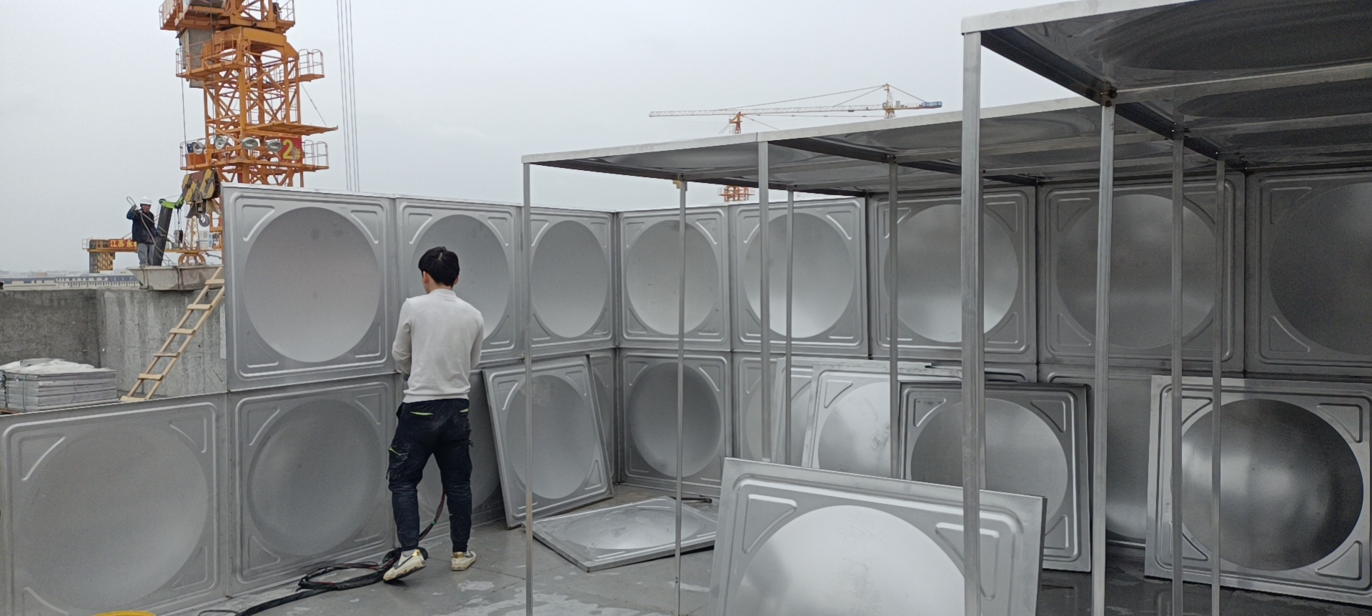 Detailed inquiry on the acceptance of the complete set of stainless steel integrated fire water tank fire water pump room fire supporting equipment