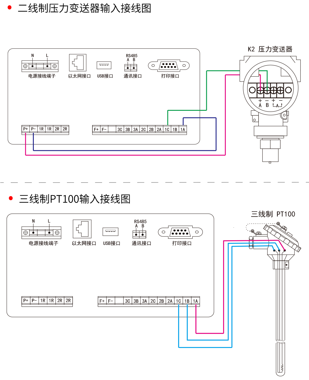 NHR-T530 series touch color adjustment paperless recorder temperature millivolt voltage and current recorder