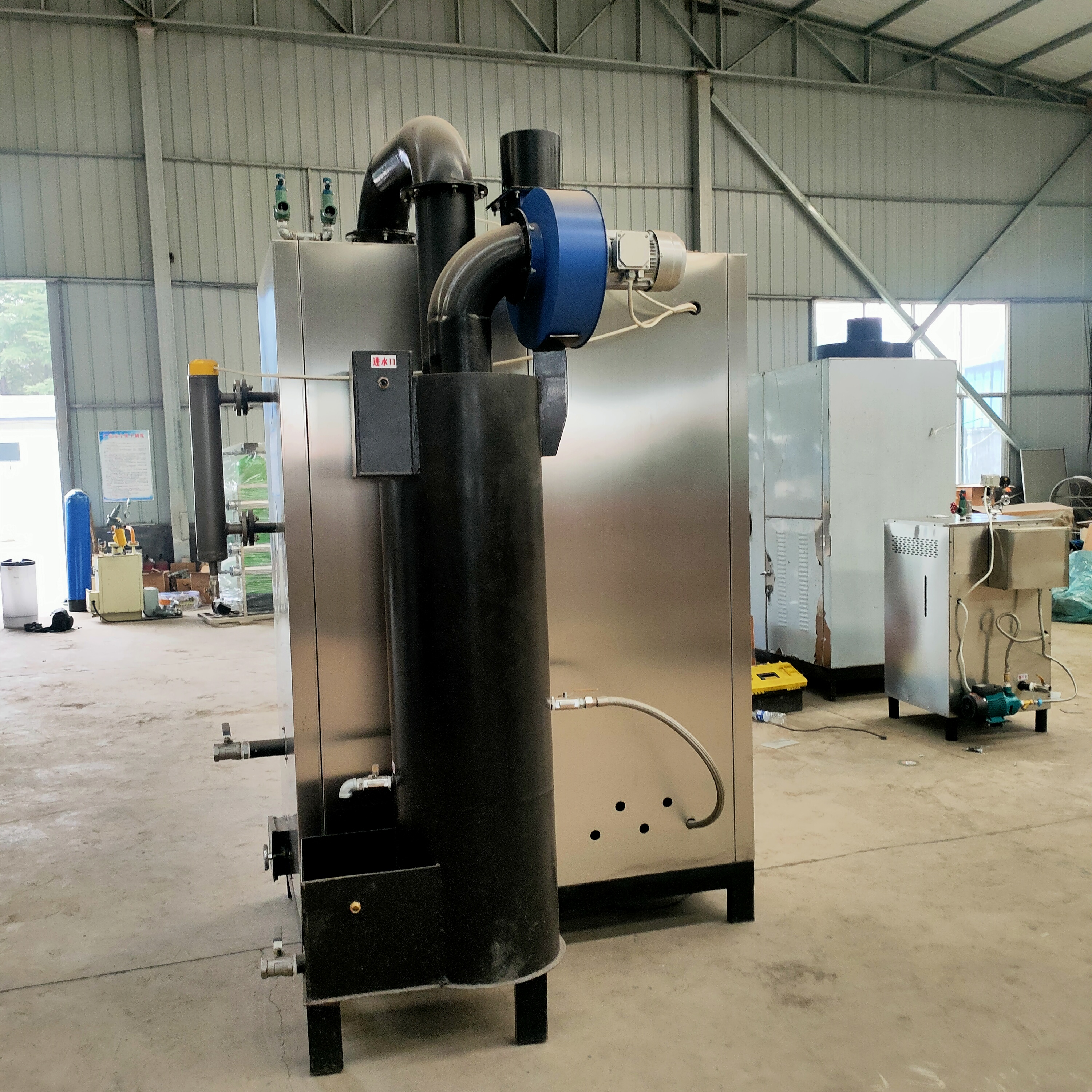 0.3 ton biomass particle steam generator, fully automatic small steam boiler, vegetable and bean product processing