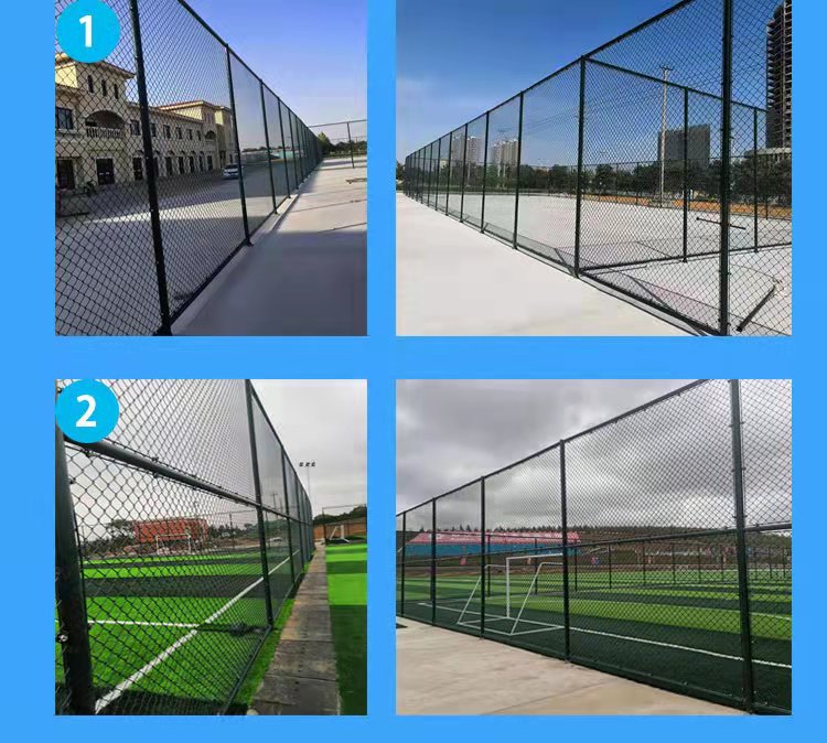 Chongze Welding Frame Sports Stadium Fence Green Diamond Grid Outdoor Community Sports Ground Protection Network