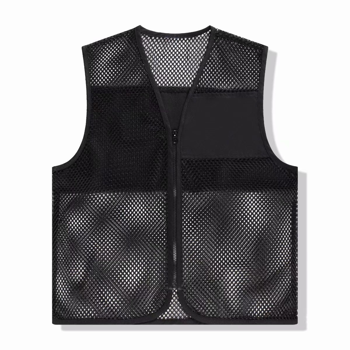 Advertising vest printed logo outdoor volunteer public welfare activities breathable mesh vest vest reflective strip advertising shirt