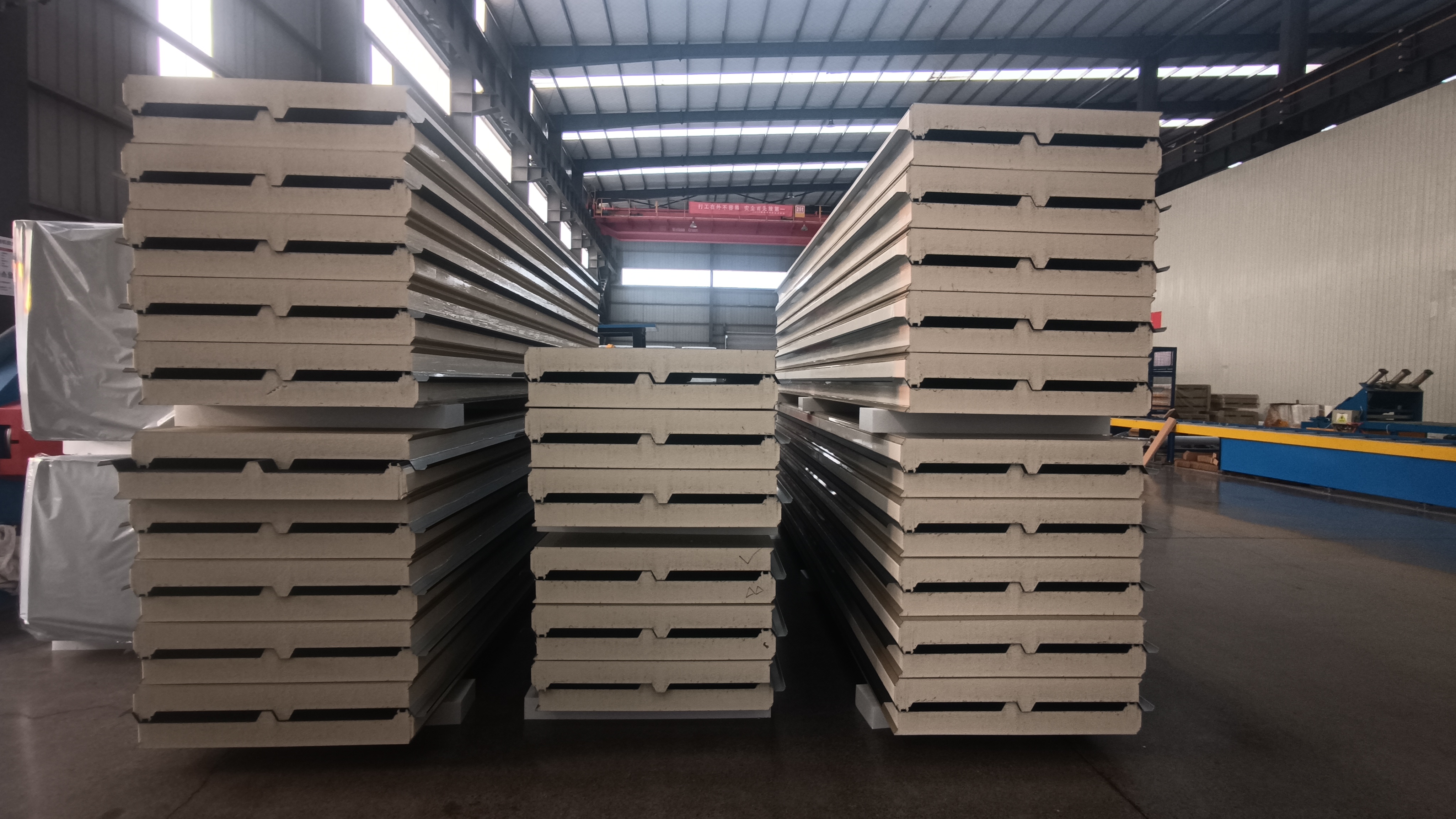 150 thick polyurethane cold storage board composite board cold chain system dedicated board fresh slaughtering purification board blue sky supply