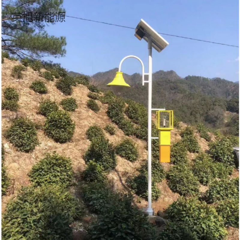 Photovoltaic Power Generation Intelligent Light Control Insect Control Lamp Vertical Pole Electric Shock Insect Control Lamp Farmland Farming Frequency Vibration Mosquito Control Lamp