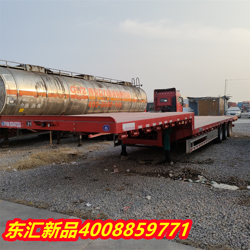 Purchase and sales of 17-meter-5 low flatbed semi-trailers, 13-meter-75 flatbed trailers, large cargo transportation semi-trailer trucks