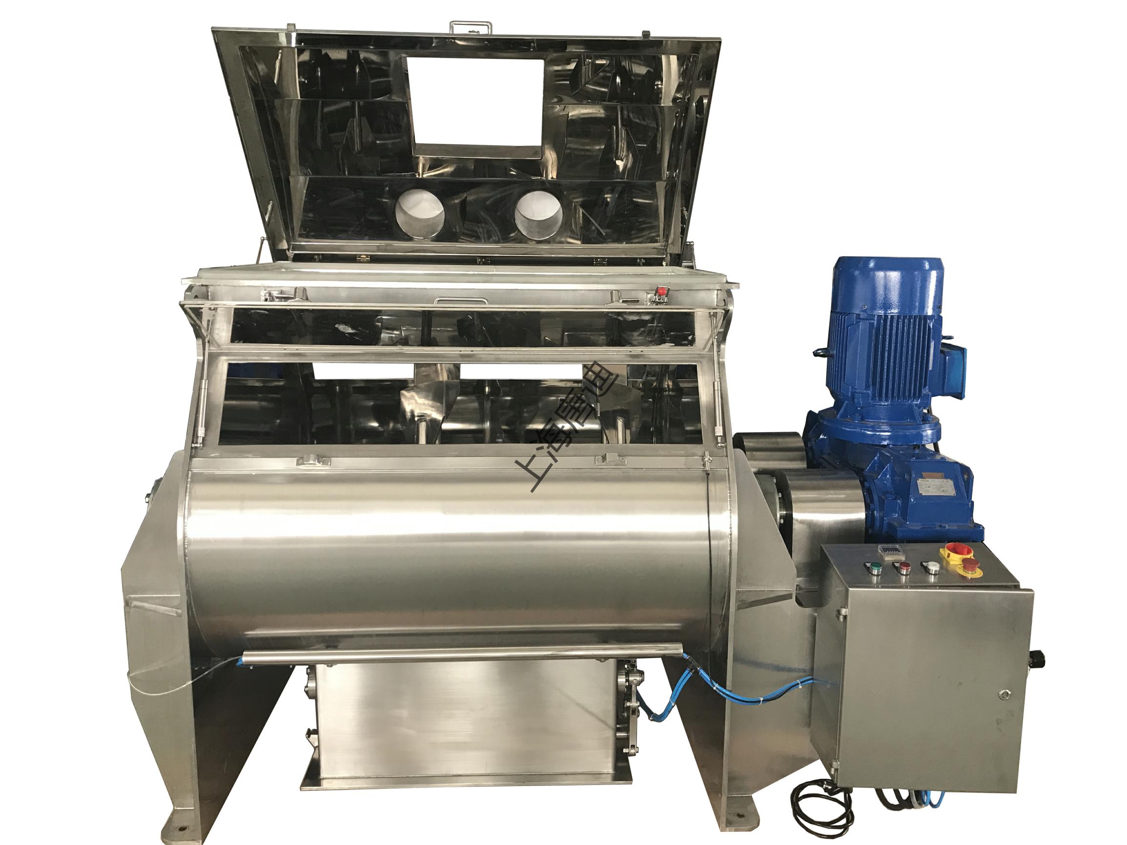 Double axis paddle mixer for mixing powder and marinade Automatic ingredient system Solid beverage dry mixer