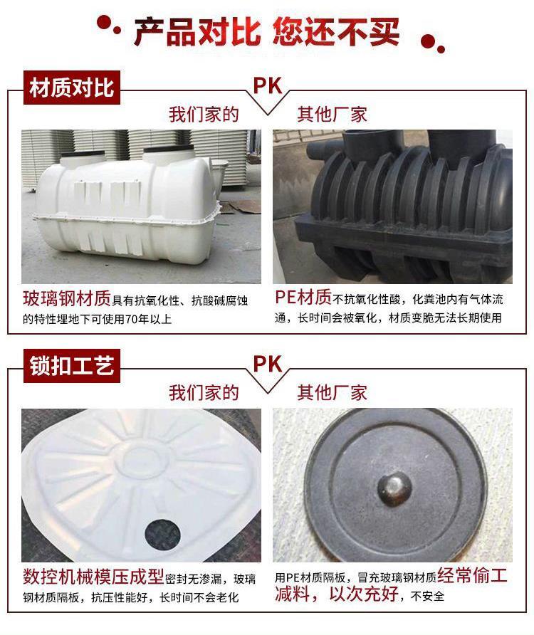 Yuanming buried Septic tank FRP oil separator sedimentation tank sewage treatment equipment