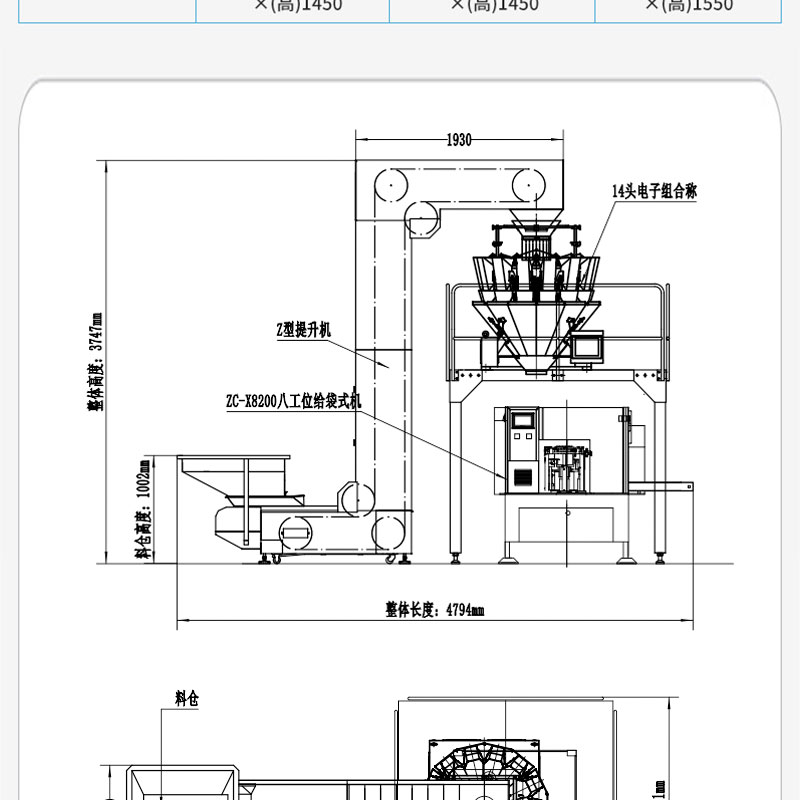 Fully automatic weighing nut packaging machine and equipment manufacturer customizes pistachio granule bag packaging machine