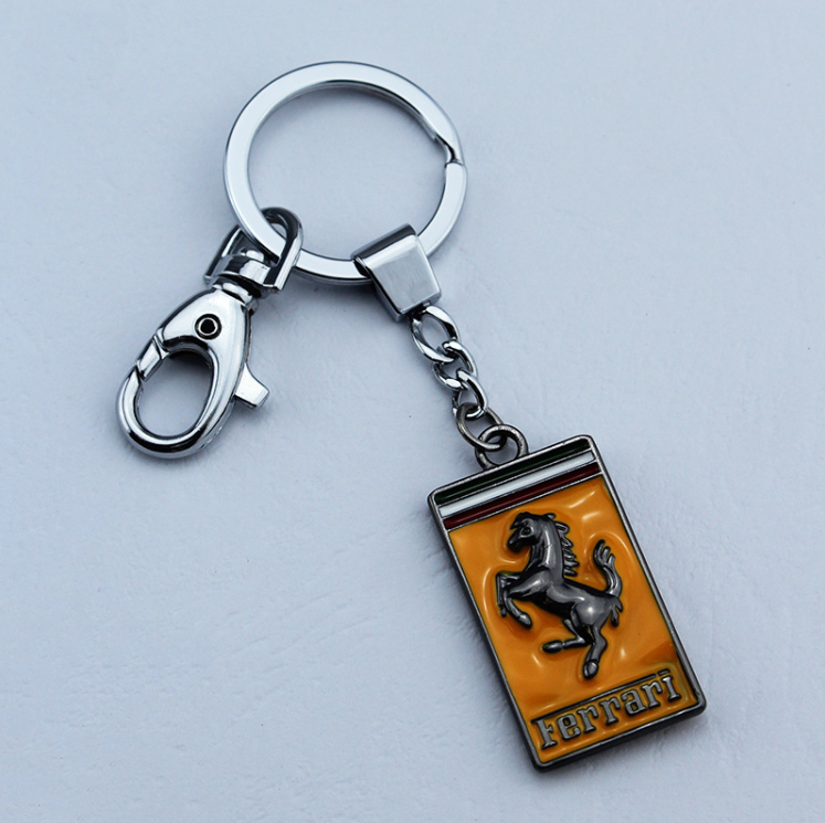 Metal key chain customized diy metal pendant Keychain corporate mascot logo jewelry