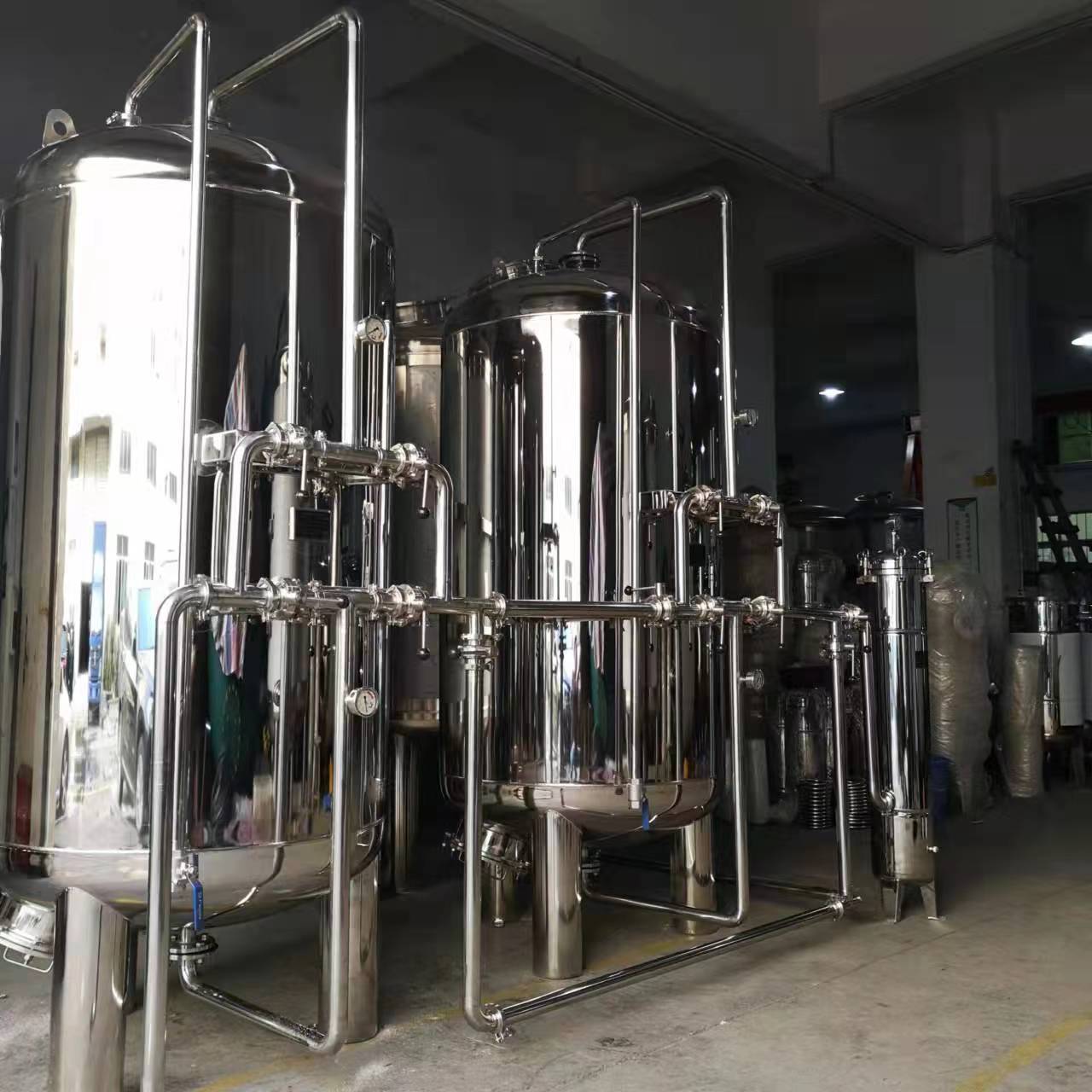 Jiahang stainless steel quartz sand filter fully automatic backwashing activated carbon mechanical multi medium filtration equipment