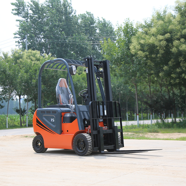 Environment friendly electric forklift 1.5t storage Cart battery stacker lift forklift hydraulic stacker