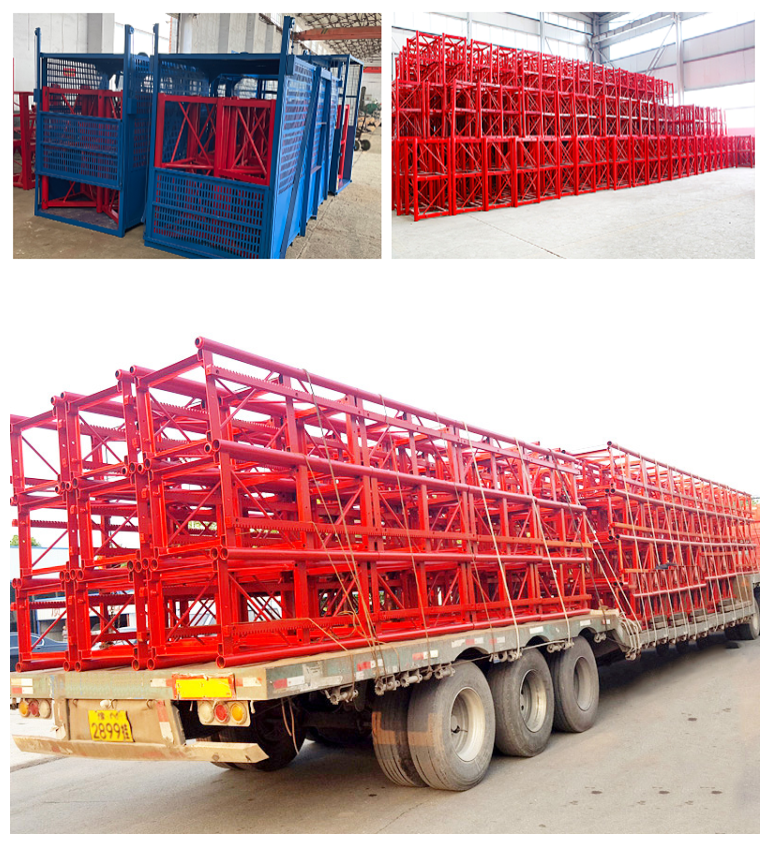 Genfa single column, double cage, single cage construction site, cargo elevator, building material elevator, building material elevator