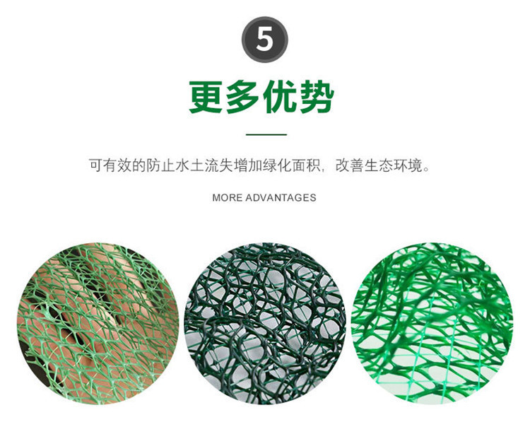 Grass planting and slope protection, barren mountain greening, grass planting and reinforcement, three-dimensional geotextile mesh cushion, soil and water conservation