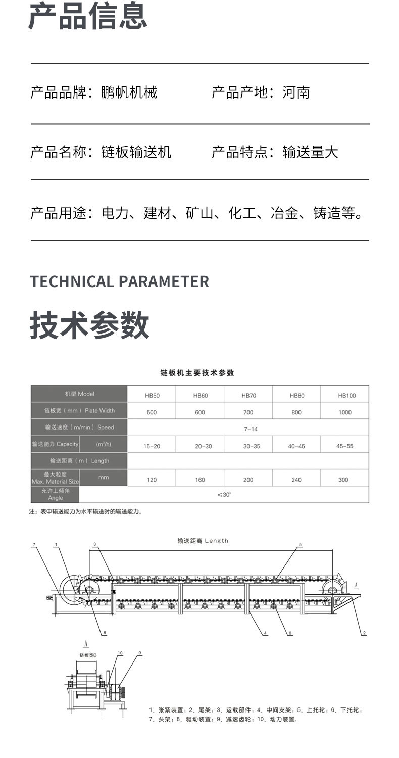 Manufacturer's direct supply chain conveyor carbon steel wear-resistant heavy-duty food drying assembly line