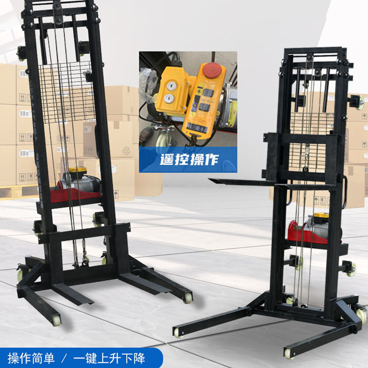 The brick machine on the lifting platform truck is raised by the manufacturer to a height of 5m, and there is no need to move the bricks at a height of 5m