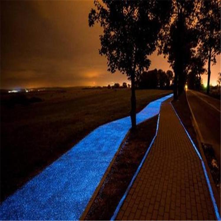 Decorative and landscaping use of luminous stones, blue, green, sky blue, luminous stone, flower pot paving, artificial luminescent stone