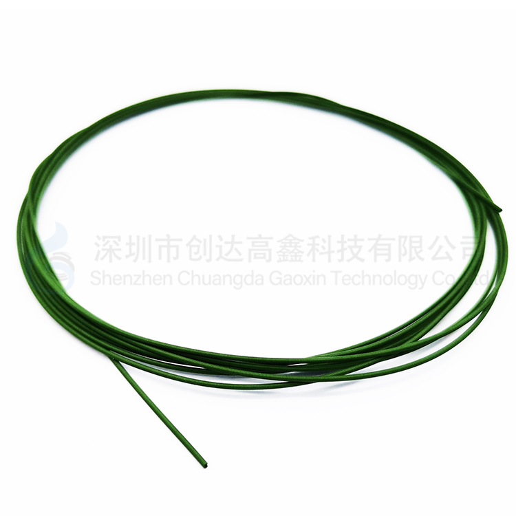 Chuangda Gaoxin PTFE coated guide wire fine contrast spring disposable green