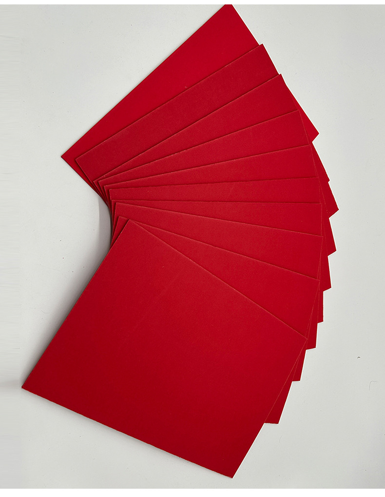 Red cardboard, Chinese red large red hard 110-350g, double-sided large sheet, thickened handmade paper, customized by the manufacturer