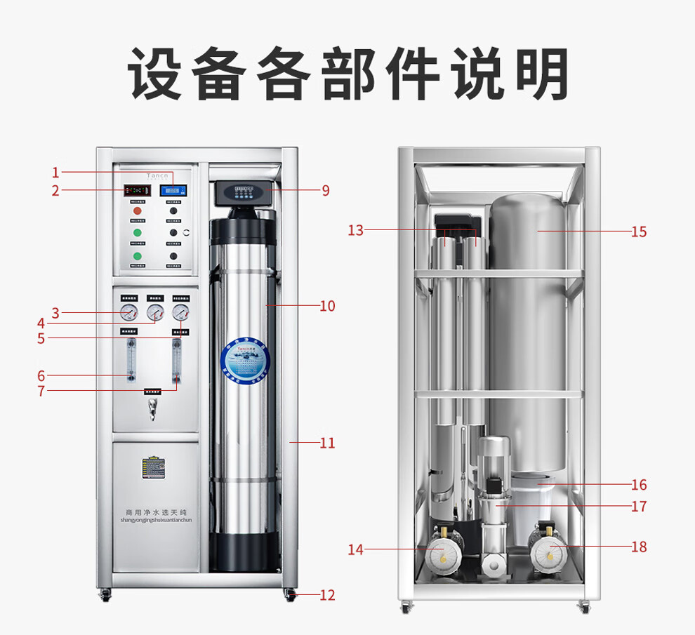 Tianchun large-scale reverse osmosis Water filter water purifier commercial EDI deionization equipment water purifier