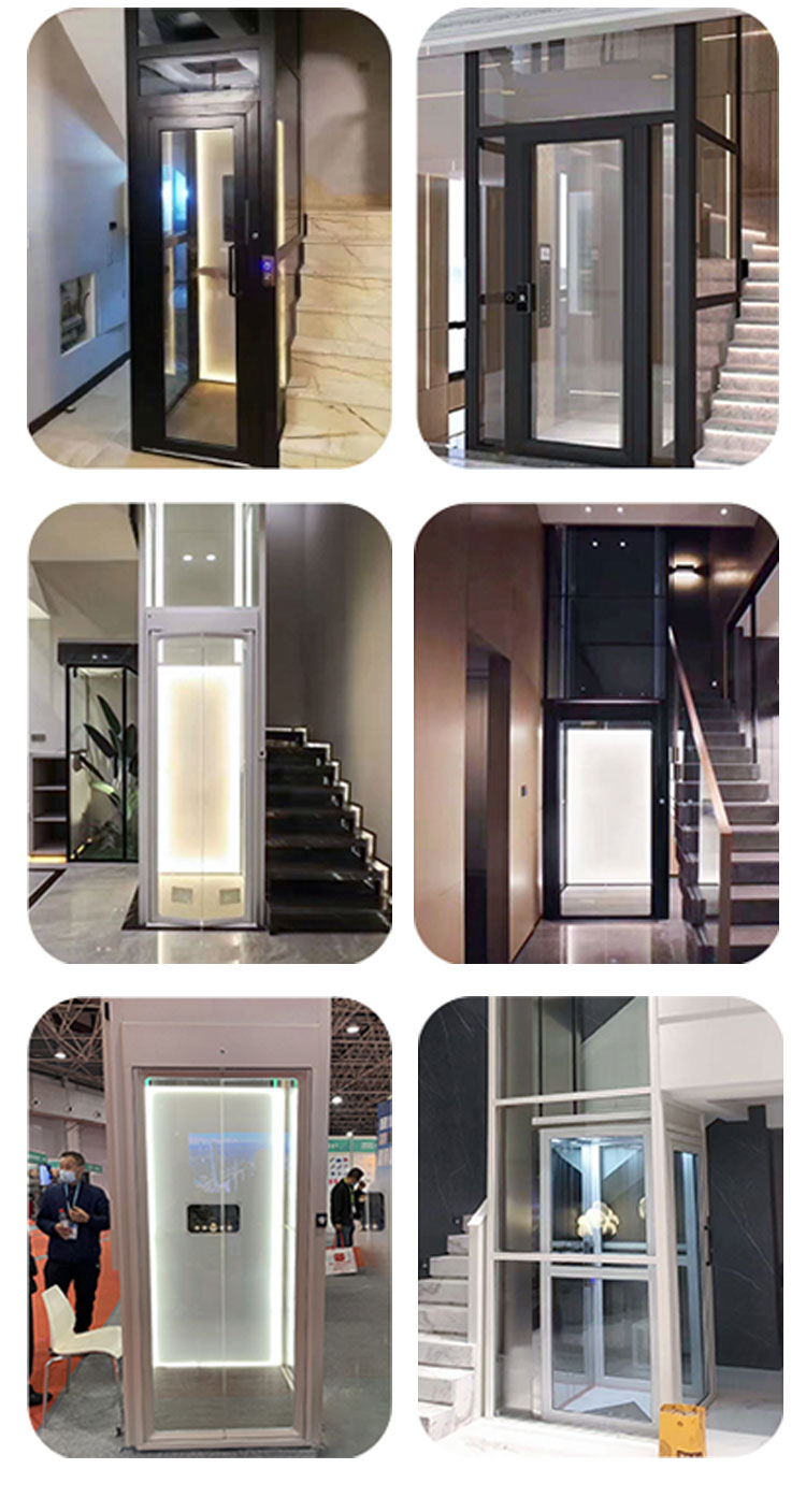 Household/villa elevator, two floors, three floors, four floors, five floors, duplex attic, traction sightseeing elevator