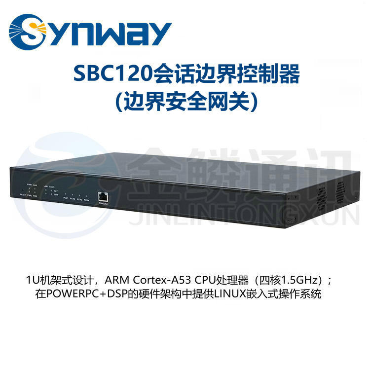 Synway SBC120 session boundary controller voice firewall IMS signaling interworking encoding conversion NAT traversal